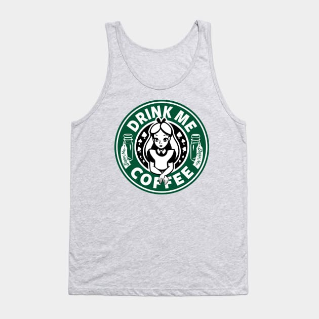 Drink Me Coffee Tank Top by Ellador